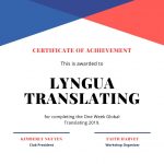 Certificate of Achievment