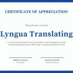 Appreciation for the Contribution to the Industry